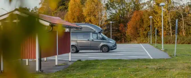 ställplats vid spegeldammen